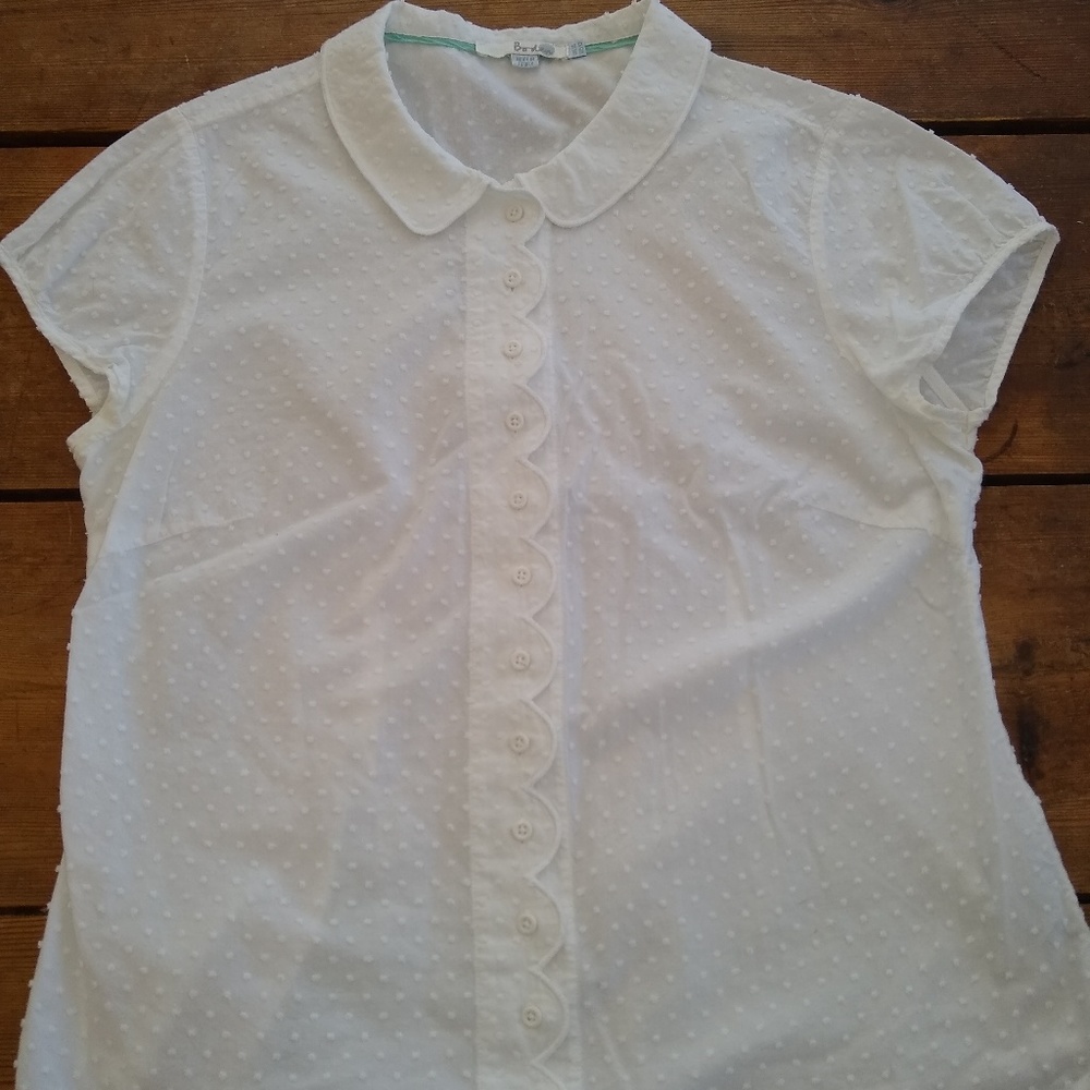 Boden retro Kate Spade style swiss dot cap slv